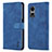 Custodia Portafoglio In Pelle Cover con Supporto YZ5 per Oppo A58 5G Blu
