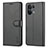 Custodia Portafoglio In Pelle Cover con Supporto YZ5 per Oppo Reno9 Pro 5G Nero