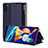 Custodia Portafoglio In Pelle Cover con Supporto ZL1 per Samsung Galaxy M11 Blu