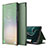 Custodia Portafoglio In Pelle Cover con Supporto ZL1 per Samsung Galaxy S20 5G Verde