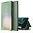 Custodia Portafoglio In Pelle Cover con Supporto ZL1 per Samsung Galaxy S22 Plus 5G Verde