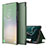 Custodia Portafoglio In Pelle Cover con Supporto ZL1 per Samsung Galaxy S23 Ultra 5G Verde