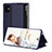 Custodia Portafoglio In Pelle Cover con Supporto ZL2 per Samsung Galaxy A51 5G Blu