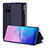 Custodia Portafoglio In Pelle Cover con Supporto ZL2 per Samsung Galaxy S10 Lite Blu