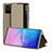 Custodia Portafoglio In Pelle Cover con Supporto ZL2 per Samsung Galaxy S10 Lite Oro