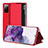 Custodia Portafoglio In Pelle Cover con Supporto ZL2 per Samsung Galaxy S20 FE 5G Rosso