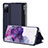 Custodia Portafoglio In Pelle Cover con Supporto ZL2 per Samsung Galaxy S20 Lite 5G Blu