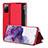 Custodia Portafoglio In Pelle Cover con Supporto ZL2 per Samsung Galaxy S20 Lite 5G Rosso