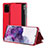 Custodia Portafoglio In Pelle Cover con Supporto ZL2 per Samsung Galaxy S20 Plus 5G Rosso