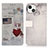 Custodia Portafoglio In Pelle Fantasia Modello Cover con Supporto A07 per Apple iPhone 13