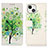 Custodia Portafoglio In Pelle Fantasia Modello Cover con Supporto A07 per Apple iPhone 13 Mini Verde
