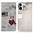 Custodia Portafoglio In Pelle Fantasia Modello Cover con Supporto A07 per Apple iPhone 13 Pro Max