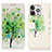 Custodia Portafoglio In Pelle Fantasia Modello Cover con Supporto A07 per Apple iPhone 13 Pro Max Verde