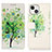 Custodia Portafoglio In Pelle Fantasia Modello Cover con Supporto A07 per Apple iPhone 13 Verde