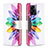 Custodia Portafoglio In Pelle Fantasia Modello Cover con Supporto B01F per Oppo A56S 5G Multicolore