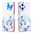 Custodia Portafoglio In Pelle Fantasia Modello Cover con Supporto B01F per Oppo F21 Pro 5G