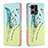 Custodia Portafoglio In Pelle Fantasia Modello Cover con Supporto B01F per Oppo F21s Pro 4G Verde Pastello