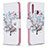 Custodia Portafoglio In Pelle Fantasia Modello Cover con Supporto B01F per Samsung Galaxy A20s Bianco