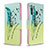 Custodia Portafoglio In Pelle Fantasia Modello Cover con Supporto B01F per Samsung Galaxy A21 Verde Pastello