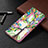 Custodia Portafoglio In Pelle Fantasia Modello Cover con Supporto B01F per Samsung Galaxy A42 5G