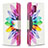 Custodia Portafoglio In Pelle Fantasia Modello Cover con Supporto B01F per Samsung Galaxy A42 5G Multicolore