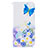 Custodia Portafoglio In Pelle Fantasia Modello Cover con Supporto B01F per Samsung Galaxy A50 Blu