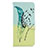 Custodia Portafoglio In Pelle Fantasia Modello Cover con Supporto B01F per Samsung Galaxy A70S Verde Pastello
