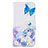 Custodia Portafoglio In Pelle Fantasia Modello Cover con Supporto B01F per Samsung Galaxy M10 Blu