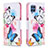 Custodia Portafoglio In Pelle Fantasia Modello Cover con Supporto B01F per Samsung Galaxy M32 4G