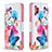 Custodia Portafoglio In Pelle Fantasia Modello Cover con Supporto B01F per Samsung Galaxy M32 5G