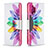 Custodia Portafoglio In Pelle Fantasia Modello Cover con Supporto B01F per Samsung Galaxy M32 5G