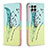 Custodia Portafoglio In Pelle Fantasia Modello Cover con Supporto B01F per Samsung Galaxy M33 5G Verde Pastello