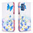 Custodia Portafoglio In Pelle Fantasia Modello Cover con Supporto B01F per Samsung Galaxy M52 5G