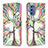 Custodia Portafoglio In Pelle Fantasia Modello Cover con Supporto B01F per Samsung Galaxy M52 5G