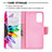 Custodia Portafoglio In Pelle Fantasia Modello Cover con Supporto B01F per Samsung Galaxy Note 20 5G