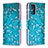 Custodia Portafoglio In Pelle Fantasia Modello Cover con Supporto B01F per Samsung Galaxy Note 20 5G