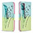 Custodia Portafoglio In Pelle Fantasia Modello Cover con Supporto B01F per Samsung Galaxy Note 20 5G