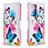 Custodia Portafoglio In Pelle Fantasia Modello Cover con Supporto B01F per Samsung Galaxy Note 20 Ultra 5G