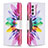 Custodia Portafoglio In Pelle Fantasia Modello Cover con Supporto B01F per Samsung Galaxy Quantum2 5G Multicolore