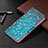 Custodia Portafoglio In Pelle Fantasia Modello Cover con Supporto B01F per Samsung Galaxy S21 5G Blu