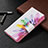 Custodia Portafoglio In Pelle Fantasia Modello Cover con Supporto B01F per Samsung Galaxy S21 5G Colorato