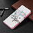 Custodia Portafoglio In Pelle Fantasia Modello Cover con Supporto B01F per Samsung Galaxy S21 5G Multicolore