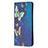 Custodia Portafoglio In Pelle Fantasia Modello Cover con Supporto B01F per Samsung Galaxy S21 Ultra 5G