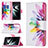 Custodia Portafoglio In Pelle Fantasia Modello Cover con Supporto B01F per Samsung Galaxy S22 5G