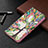 Custodia Portafoglio In Pelle Fantasia Modello Cover con Supporto B01F per Samsung Galaxy S23 Plus 5G