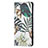 Custodia Portafoglio In Pelle Fantasia Modello Cover con Supporto B01F per Samsung Galaxy S23 Ultra 5G Verde Pastello