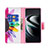 Custodia Portafoglio In Pelle Fantasia Modello Cover con Supporto B01F per Samsung Galaxy S24 5G