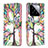 Custodia Portafoglio In Pelle Fantasia Modello Cover con Supporto B01F per Xiaomi Mi 14 5G Verde