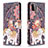 Custodia Portafoglio In Pelle Fantasia Modello Cover con Supporto B03F per Samsung Galaxy A22 5G