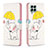 Custodia Portafoglio In Pelle Fantasia Modello Cover con Supporto B03F per Samsung Galaxy M33 5G Giallo